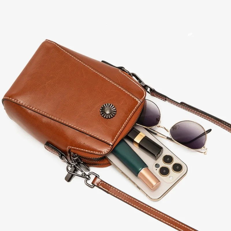 Women's Leather Shoulder Crossbody Bag Germana