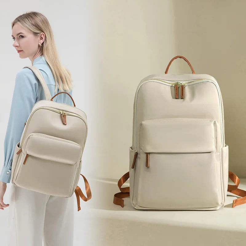 Waterproof Leather Laptop Backpack Roma